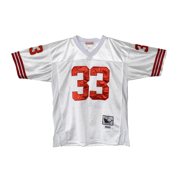 Mitchell & Ness Other - A5 Auth MITCHELL & NESS 1989 Roger Craig SF 49ers White Nylon Jersey Sz 48